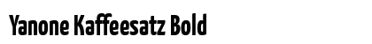 Yanone Kaffeesatz Bold Font