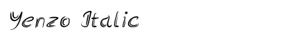 Yenzo Italic preview