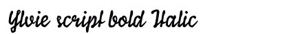 Ylvie script bold Italic preview