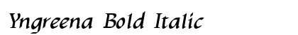 Yngreena Bold Italic Preview