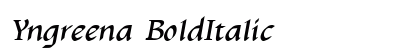 Yngreena BoldItalic Preview