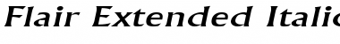 Flair Extended Italic Font Flair Extended Italic Font