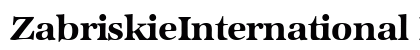 ZabriskieInternational Bold preview
