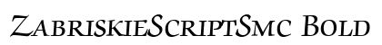 ZabriskieScriptSmc Bold preview