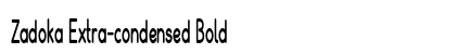 Zadoka Extra-condensed Bold Preview