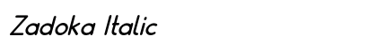 Zadoka Italic Preview