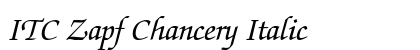 ITC Zapf Chancery Italic Font