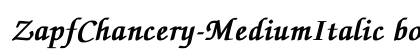 ZapfChancery-MediumItalic bold Bold preview