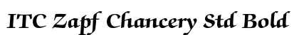 ITC Zapf Chancery Std Bold Font