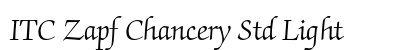 ITC Zapf Chancery Std Light Font