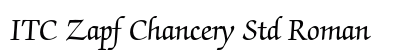 ITC Zapf Chancery Std Roman Font