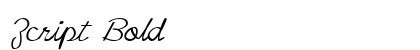 Zcript Bold preview