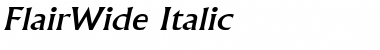 FlairWide Italic Font