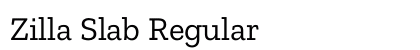 Zilla Slab Regular Preview