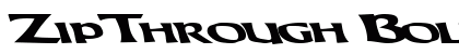 ZipThrough Bold Font
