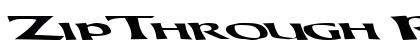 ZipThrough Regular Font
