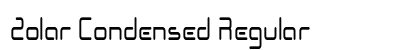 Zolar Condensed Regular Preview