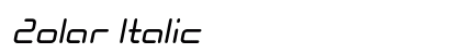 Zolar Italic preview