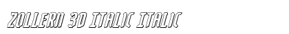 Zollern 3D Italic Italic preview