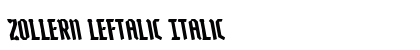 Zollern Leftalic Italic preview