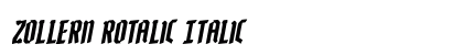 Zollern Rotalic Italic preview