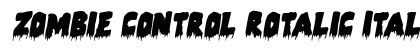 Zombie Control Rotalic Italic preview