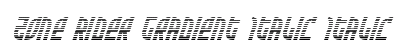 Zone Rider Gradient Italic Italic preview