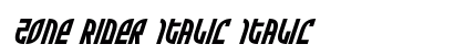 Zone Rider Italic Italic preview