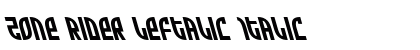 Zone Rider Leftalic Italic preview