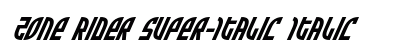 Zone Rider Super-Italic Italic preview