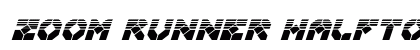 Zoom Runner Halftone Italic Italic preview