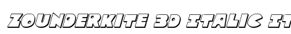 Zounderkite 3D Italic Italic preview