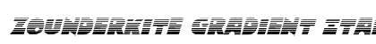 Zounderkite Gradient Italic Italic preview