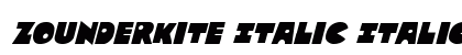 Zounderkite Italic Italic preview