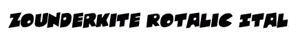 Zounderkite Rotalic Italic preview