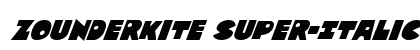 Zounderkite Super-Italic Italic preview