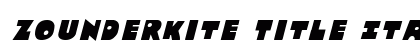 Zounderkite Title Italic Italic preview