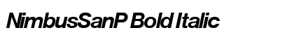 NimbusSanP Bold Italic Preview