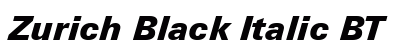 Zurich Black Italic BT Preview