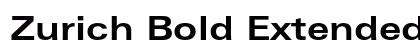 Zurich Bold Extended Preview
