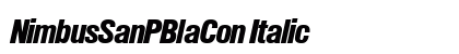 NimbusSanPBlaCon Italic preview