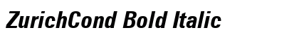 ZurichCond Bold Italic Preview
