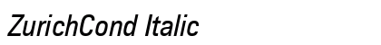 ZurichCond Italic preview
