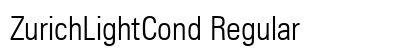 ZurichLightCond Regular Preview