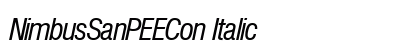 NimbusSanPEECon Italic preview