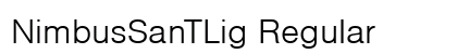 NimbusSanTLig Regular preview
