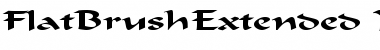 FlatBrushExtended Normal Font