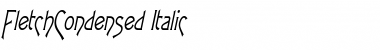 FletchCondensed Italic Font