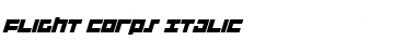 Flight Corps Italic Italic Font