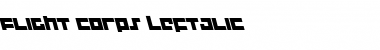 Flight Corps Leftalic Italic Font